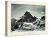 The Matterhorn from the Col D'Herens, Switzerland, C1900-J Brunner-Stretched Canvas