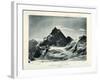 The Matterhorn from the Col D'Herens, Switzerland, C1900-J Brunner-Framed Giclee Print