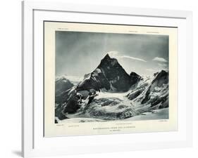 The Matterhorn from the Col D'Herens, Switzerland, C1900-J Brunner-Framed Giclee Print