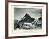 The Matterhorn from the Col D'Herens, Switzerland, C1900-J Brunner-Framed Giclee Print