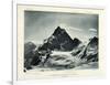 The Matterhorn from the Col D'Herens, Switzerland, C1900-J Brunner-Framed Giclee Print