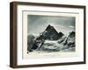 The Matterhorn from the Col D'Herens, Switzerland, C1900-J Brunner-Framed Giclee Print