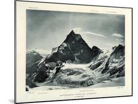 The Matterhorn from the Col D'Herens, Switzerland, C1900-J Brunner-Mounted Giclee Print