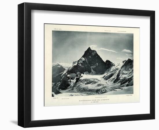 The Matterhorn from the Col D'Herens, Switzerland, C1900-J Brunner-Framed Premium Giclee Print