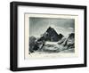 The Matterhorn from the Col D'Herens, Switzerland, C1900-J Brunner-Framed Premium Giclee Print