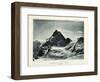 The Matterhorn from the Col D'Herens, Switzerland, C1900-J Brunner-Framed Giclee Print