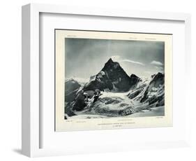 The Matterhorn from the Col D'Herens, Switzerland, C1900-J Brunner-Framed Giclee Print