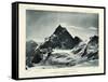 The Matterhorn from the Col D'Herens, Switzerland, C1900-J Brunner-Framed Stretched Canvas