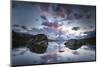 The Matterhorn Is Reflected in the Stellisee at Sundown, Switzerland, Valais-Marco Isler-Mounted Photographic Print