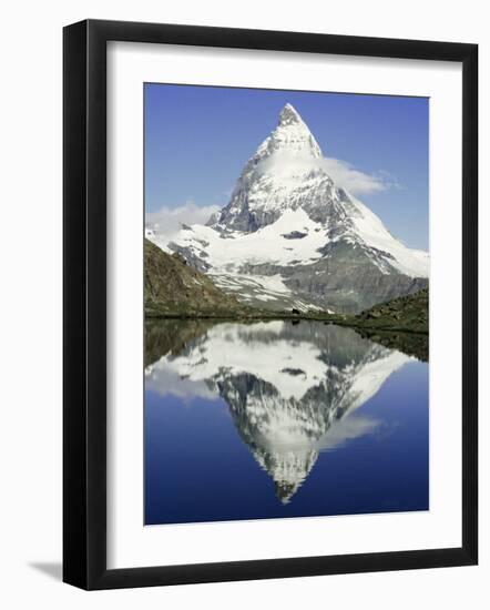 The Matterhorn Mountain, Valais (Wallis), Swiss Alps, Switzerland, Europe-Charles Bowman-Framed Photographic Print