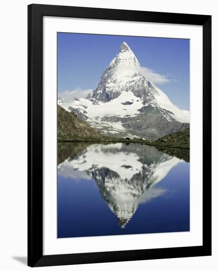 The Matterhorn Mountain, Valais (Wallis), Swiss Alps, Switzerland, Europe-Charles Bowman-Framed Photographic Print