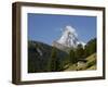 The Matterhorn Near Zermatt, Valais, Swiss Alps, Switzerland, Europe-Hans Peter Merten-Framed Photographic Print