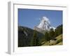 The Matterhorn Near Zermatt, Valais, Swiss Alps, Switzerland, Europe-Hans Peter Merten-Framed Photographic Print