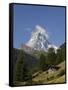 The Matterhorn Near Zermatt, Valais, Swiss Alps, Switzerland, Europe-Hans Peter Merten-Framed Stretched Canvas