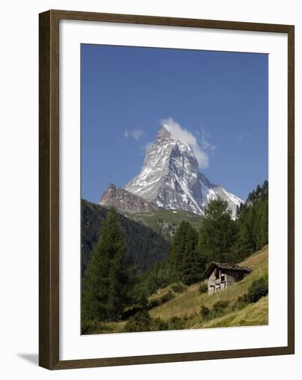 The Matterhorn Near Zermatt, Valais, Swiss Alps, Switzerland, Europe-Hans Peter Merten-Framed Photographic Print