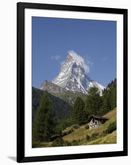 The Matterhorn Near Zermatt, Valais, Swiss Alps, Switzerland, Europe-Hans Peter Merten-Framed Photographic Print