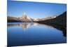 The Matterhorn Reflected in Stellisee at Sunrise-Roberto Moiola-Mounted Photographic Print