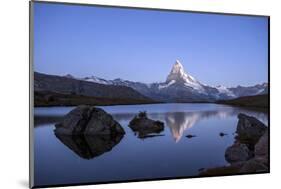 The Matterhorn Reflected in Stellisee at Sunrise-Roberto Moiola-Mounted Photographic Print
