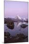 The Matterhorn Reflected in the Stellisee at Dusk-Roberto Moiola-Mounted Photographic Print