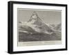 The Matterhorn, Showing the Spot Where Mr Burckhardt Died-null-Framed Giclee Print