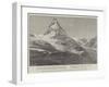 The Matterhorn, Showing the Spot Where Mr Burckhardt Died-null-Framed Giclee Print