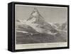 The Matterhorn, Showing the Spot Where Mr Burckhardt Died-null-Framed Stretched Canvas