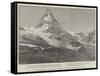The Matterhorn, Showing the Spot Where Mr Burckhardt Died-null-Framed Stretched Canvas