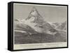 The Matterhorn, Showing the Spot Where Mr Burckhardt Died-null-Framed Stretched Canvas