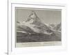 The Matterhorn, Showing the Spot Where Mr Burckhardt Died-null-Framed Giclee Print