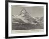 The Matterhorn, Showing the Spot Where Mr Burckhardt Died-null-Framed Giclee Print