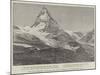 The Matterhorn, Showing the Spot Where Mr Burckhardt Died-null-Mounted Giclee Print