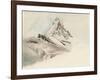 The Matterhorn, Switzerland, from the Northeast, 1849-John Ruskin-Framed Giclee Print