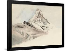 The Matterhorn, Switzerland, from the Northeast, 1849-John Ruskin-Framed Giclee Print