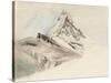 The Matterhorn, Switzerland, from the Northeast, 1849-John Ruskin-Stretched Canvas