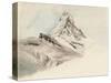 The Matterhorn, Switzerland, from the Northeast, 1849-John Ruskin-Stretched Canvas