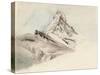 The Matterhorn, Switzerland, from the Northeast, 1849-John Ruskin-Stretched Canvas
