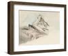 The Matterhorn, Switzerland, from the Northeast, 1849-John Ruskin-Framed Giclee Print