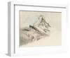 The Matterhorn, Switzerland, from the Northeast, 1849-John Ruskin-Framed Giclee Print