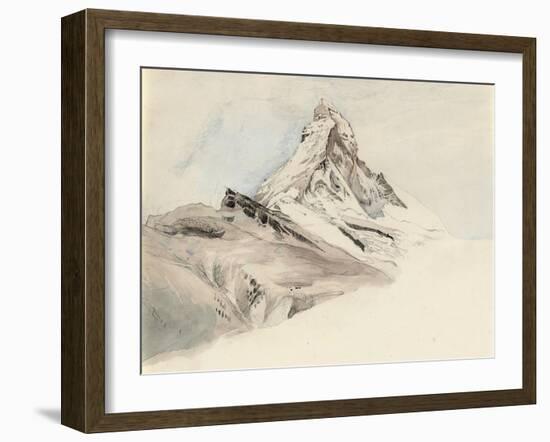 The Matterhorn, Switzerland, from the Northeast, 1849-John Ruskin-Framed Giclee Print