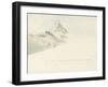 The Matterhorn, Switzerland, from the Northeast, 1849-John Ruskin-Framed Giclee Print