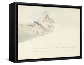 The Matterhorn, Switzerland, from the Northeast, 1849-John Ruskin-Framed Stretched Canvas