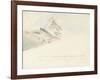 The Matterhorn, Switzerland, from the Northeast, 1849-John Ruskin-Framed Giclee Print