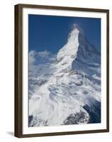 The Matterhorn, Zermatt, Valais, Wallis, Switzerland-Walter Bibikow-Framed Premium Photographic Print