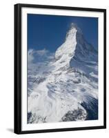 The Matterhorn, Zermatt, Valais, Wallis, Switzerland-Walter Bibikow-Framed Premium Photographic Print