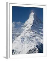 The Matterhorn, Zermatt, Valais, Wallis, Switzerland-Walter Bibikow-Framed Premium Photographic Print