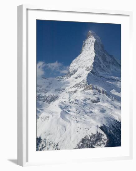 The Matterhorn, Zermatt, Valais, Wallis, Switzerland-Walter Bibikow-Framed Photographic Print