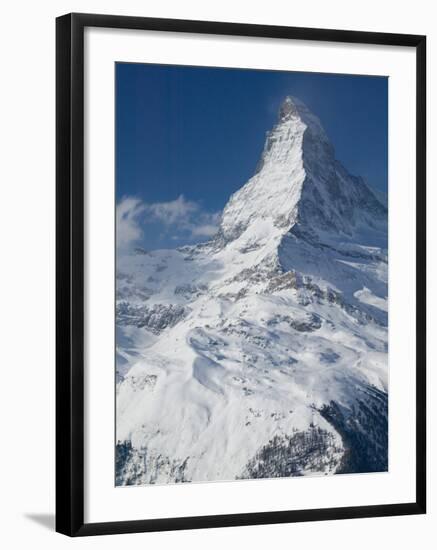 The Matterhorn, Zermatt, Valais, Wallis, Switzerland-Walter Bibikow-Framed Photographic Print