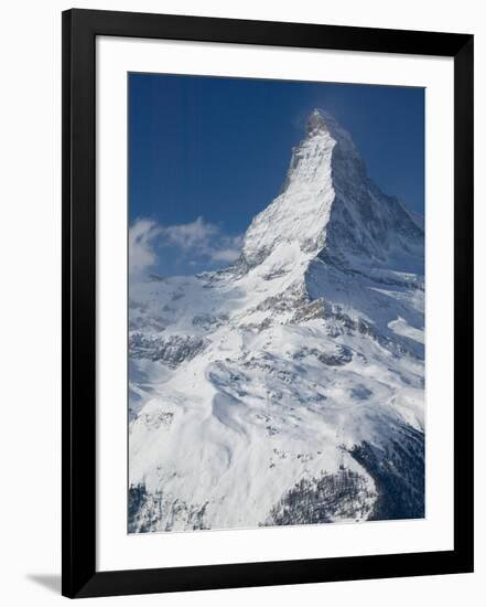 The Matterhorn, Zermatt, Valais, Wallis, Switzerland-Walter Bibikow-Framed Photographic Print