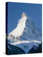 The Matterhorn, Zermatt, Valais, Wallis, Switzerland-Walter Bibikow-Stretched Canvas