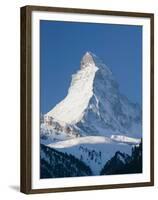 The Matterhorn, Zermatt, Valais, Wallis, Switzerland-Walter Bibikow-Framed Premium Photographic Print